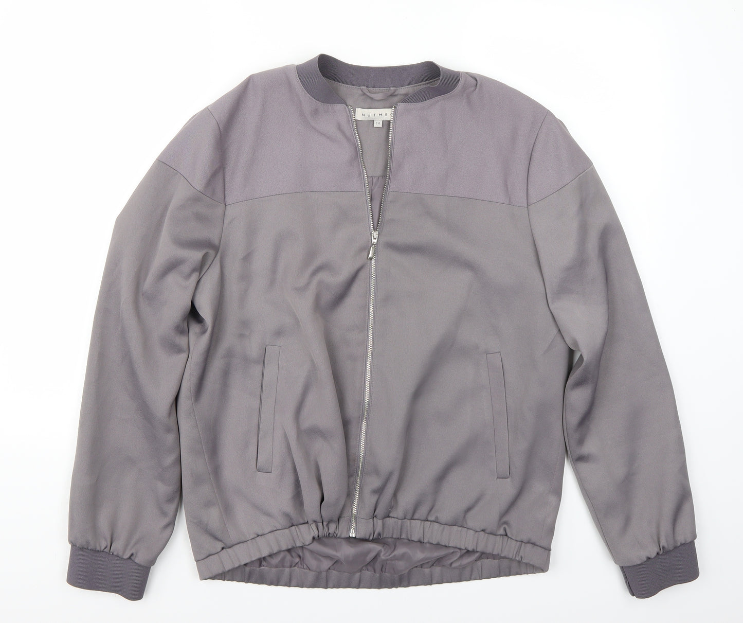 Nutmeg Womens Grey   Jacket Coat Size 14