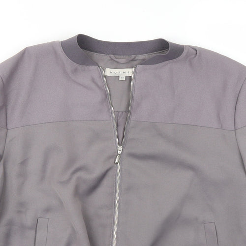 Nutmeg Womens Grey   Jacket Coat Size 14