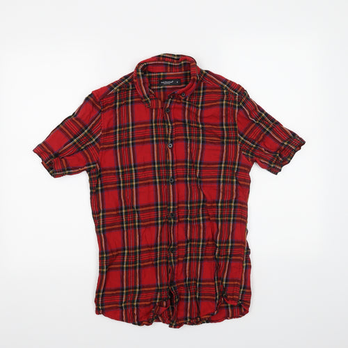 Cedar Wood State Mens Red Check   Button-Up Size S
