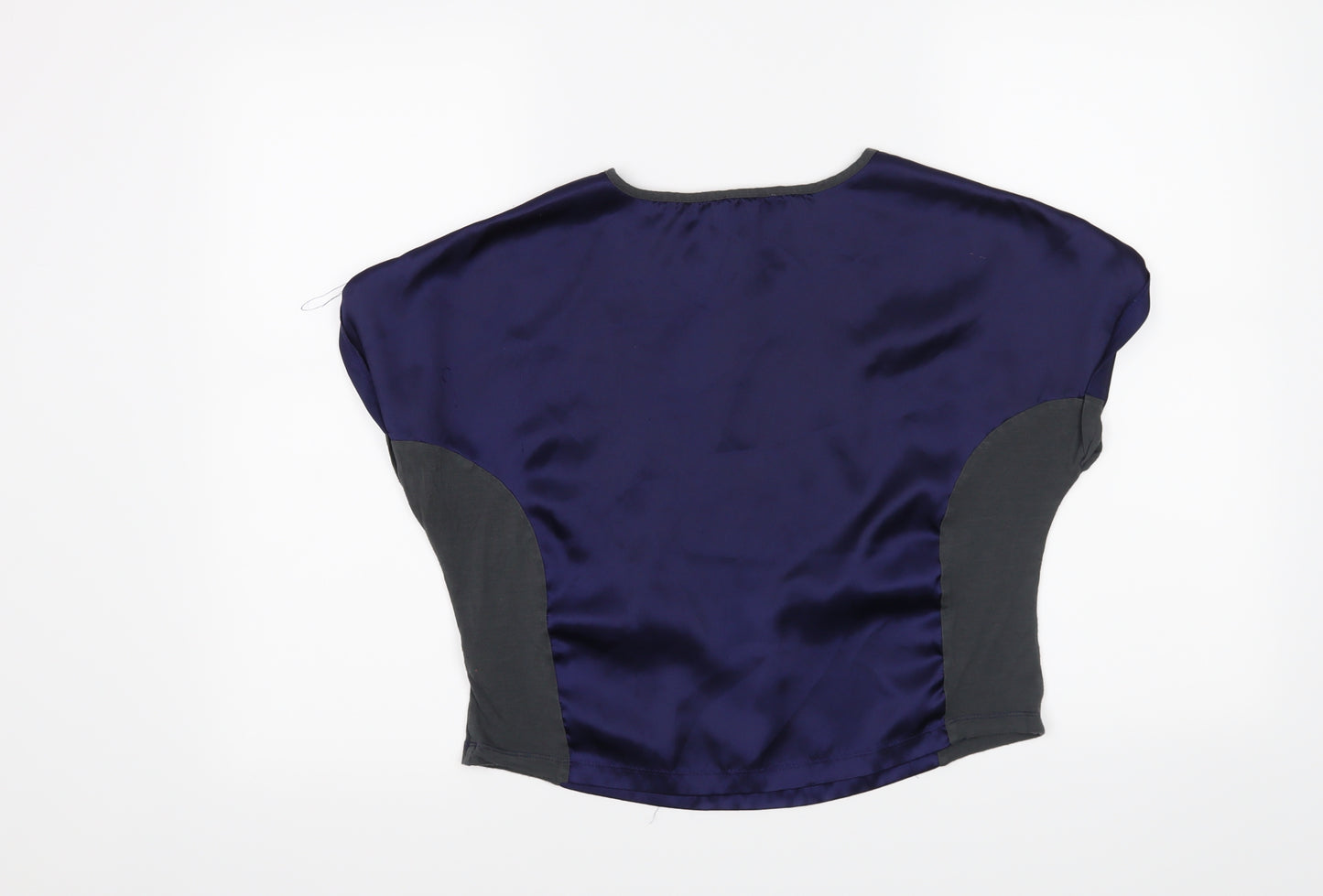 Silence + Noise Womens Blue   Basic Blouse Size S