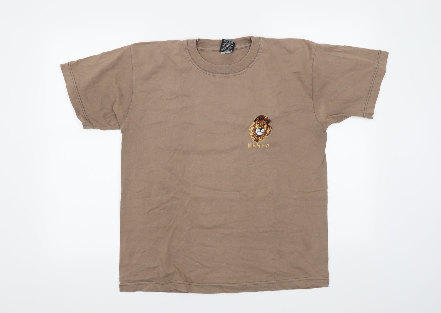 Airborne Mens Brown    T-Shirt Size M  - Kenya