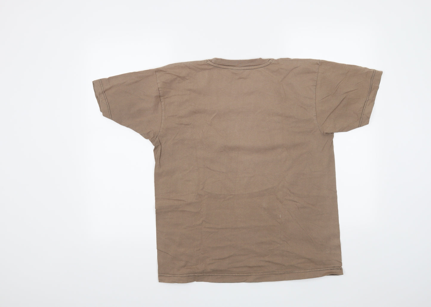 Airborne Mens Brown    T-Shirt Size M  - Kenya