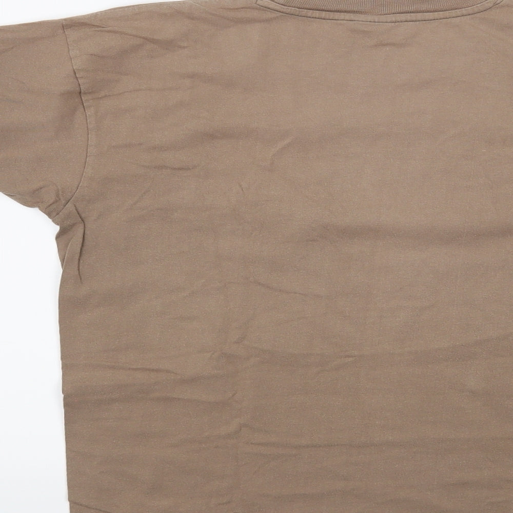 Airborne Mens Brown    T-Shirt Size M  - Kenya
