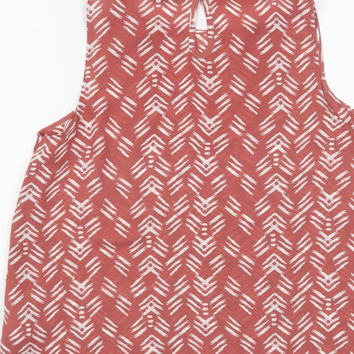 Primark Womens Pink Geometric  Basic Blouse Size 12