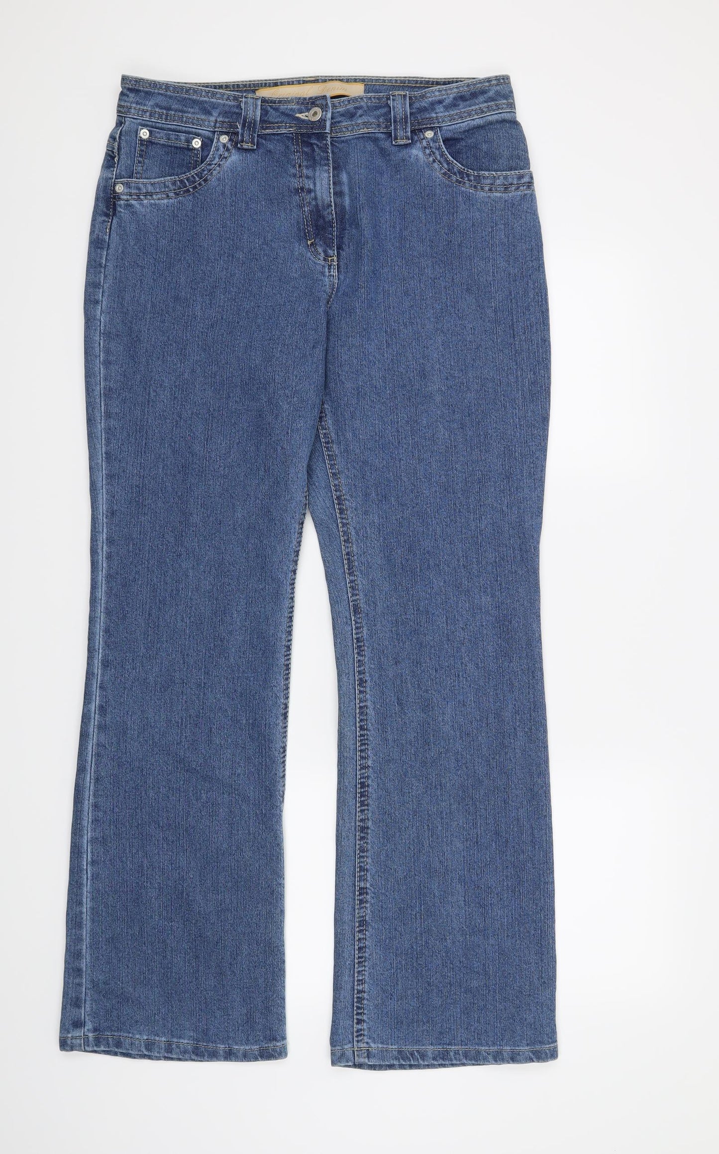 Marks and Spencer Womens Blue   Bootcut Jeans Size 16 L31 in