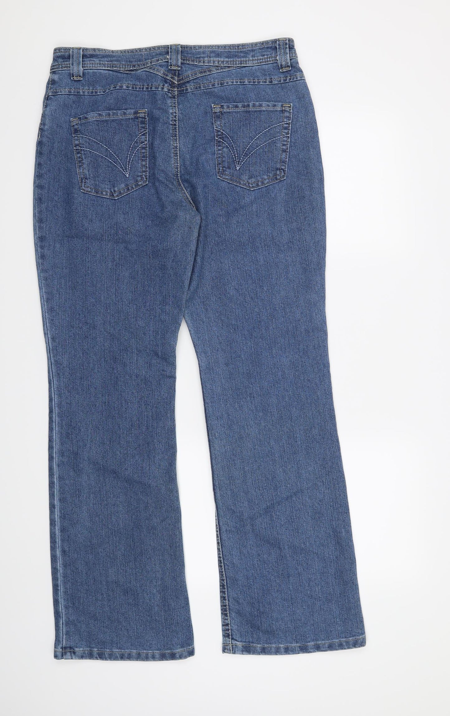 Marks and Spencer Womens Blue   Bootcut Jeans Size 16 L31 in