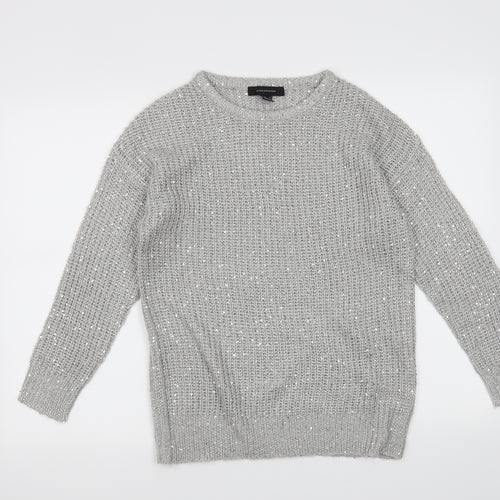 Atmosphere Womens Silver   Pullover Jumper Size 8