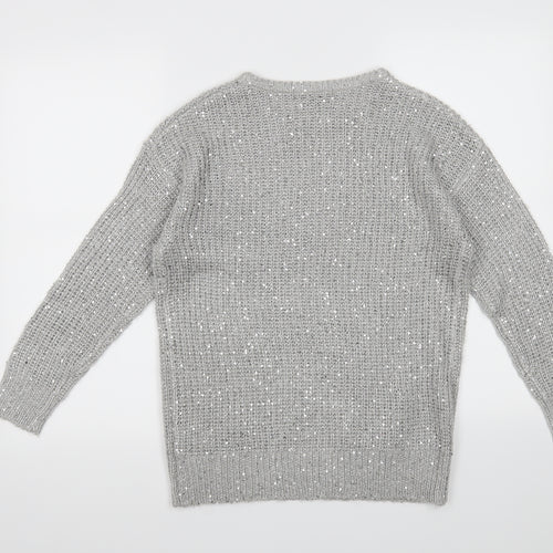 Atmosphere Womens Silver   Pullover Jumper Size 8