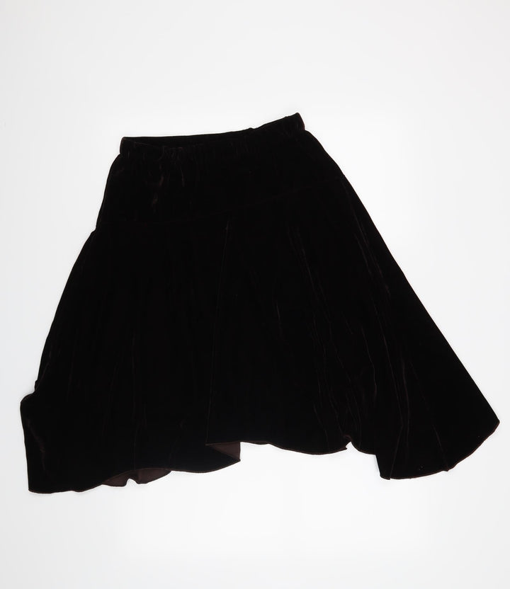 CKM Womens Brown A-Line Skirt Size S