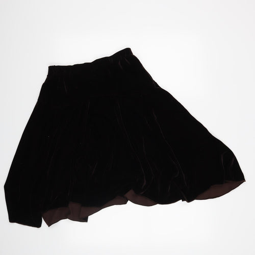 CKM Womens Brown   A-Line Skirt Size S