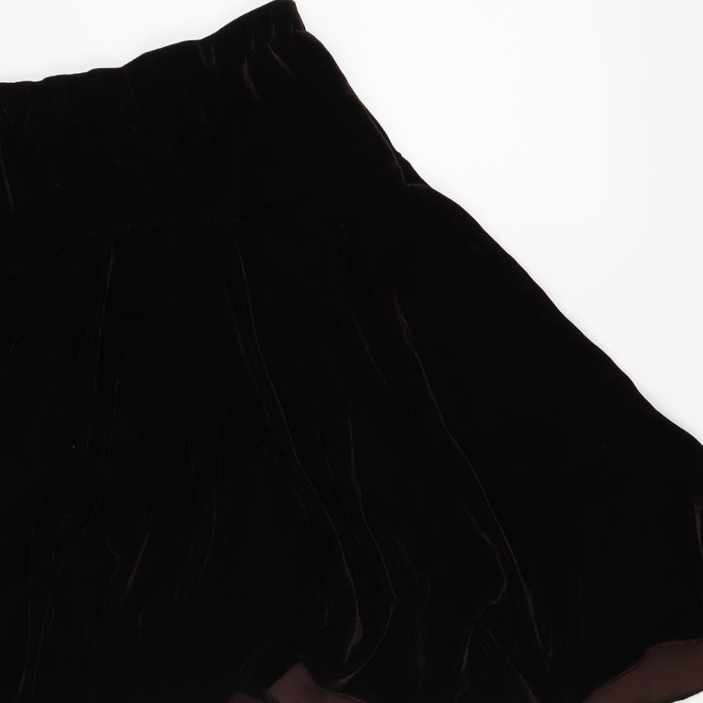 CKM Womens Brown   A-Line Skirt Size S