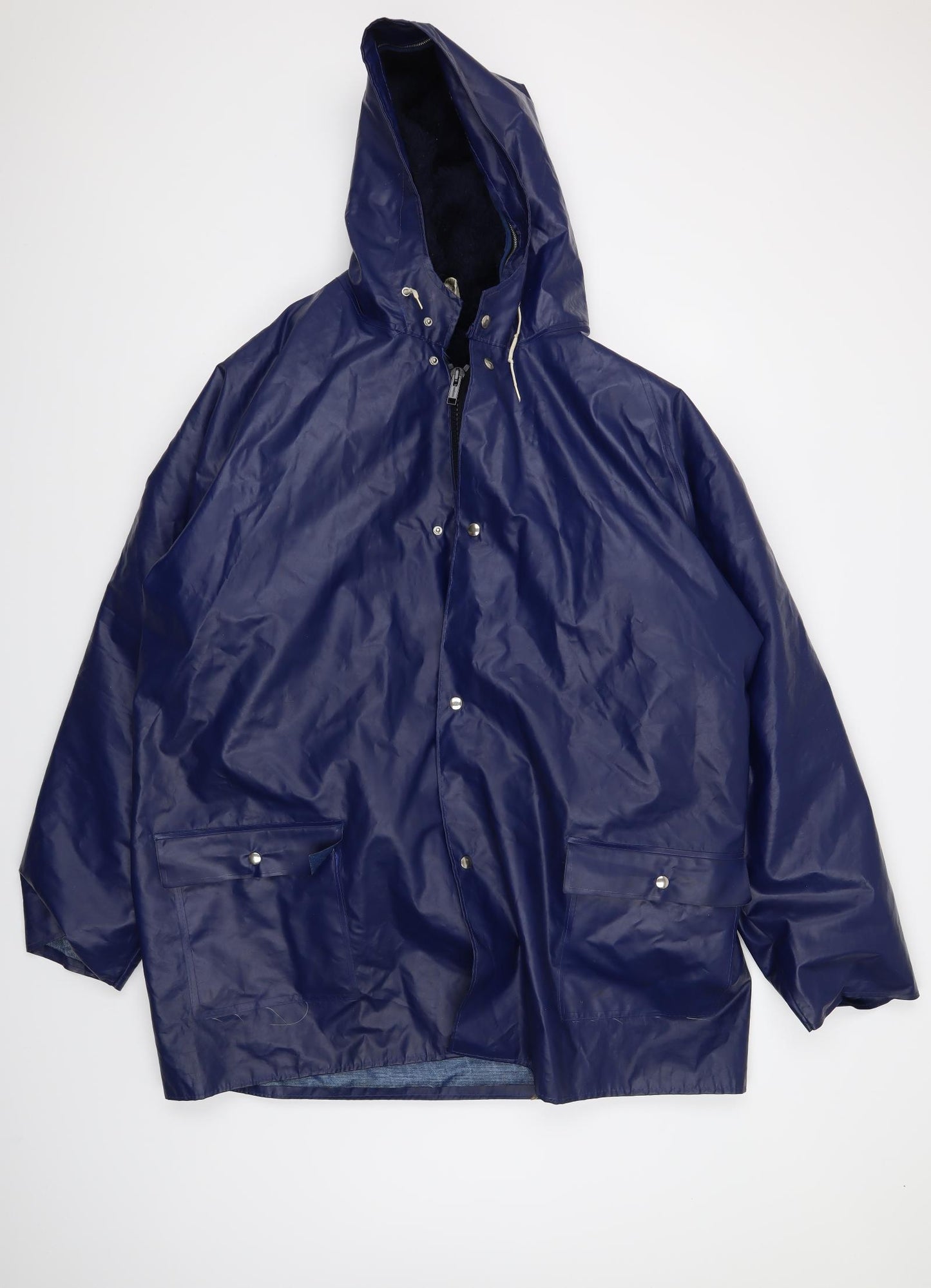 Spring Grove Mens Blue   Overcoat Coat Size XL
