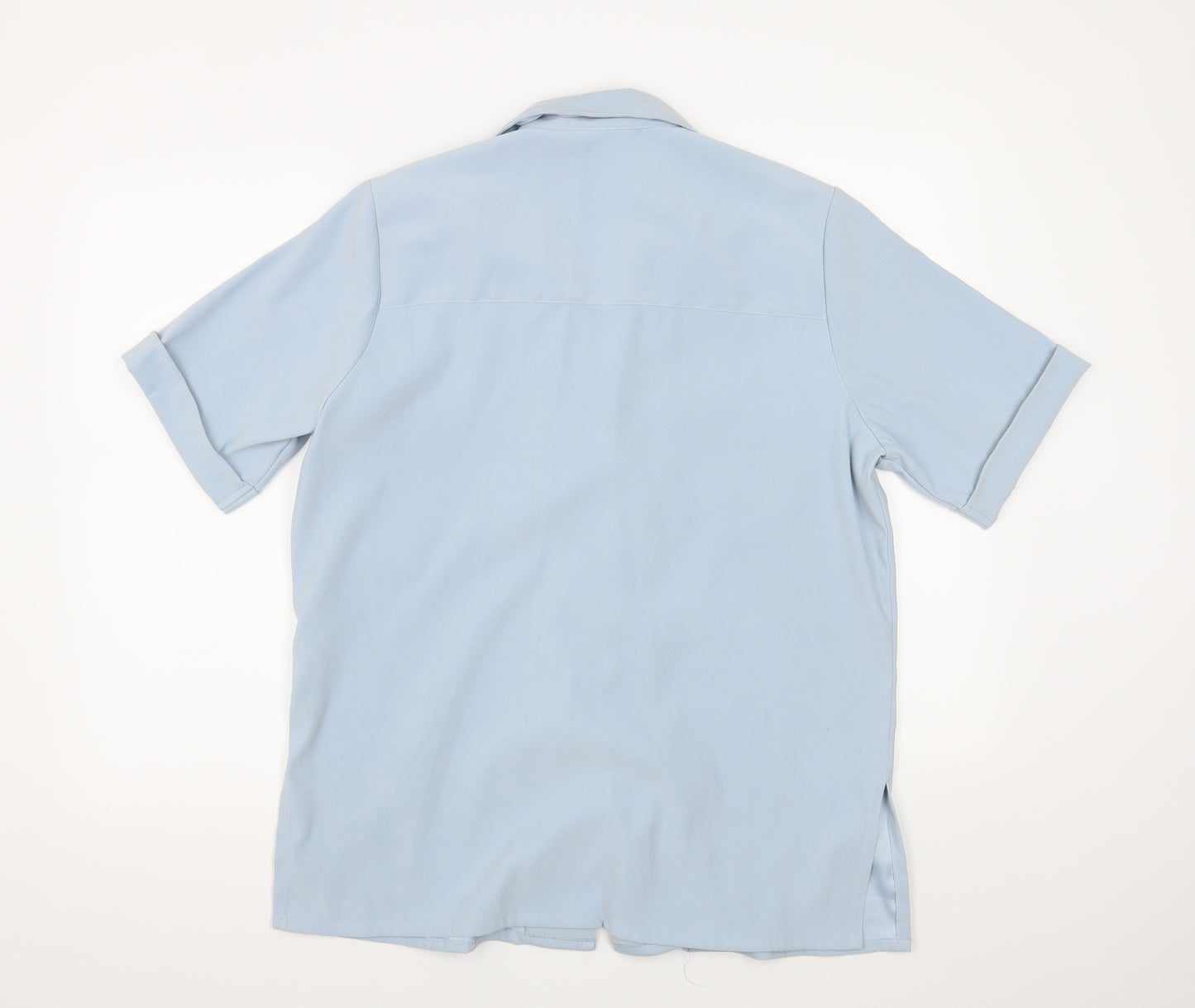 Compliments Womens Blue   Basic Blouse Size 12