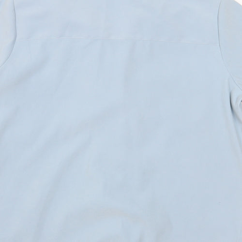 Compliments Womens Blue   Basic Blouse Size 12