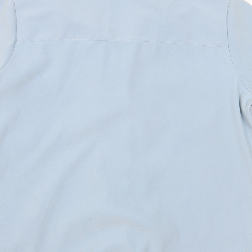 Compliments Womens Blue   Basic Blouse Size 12