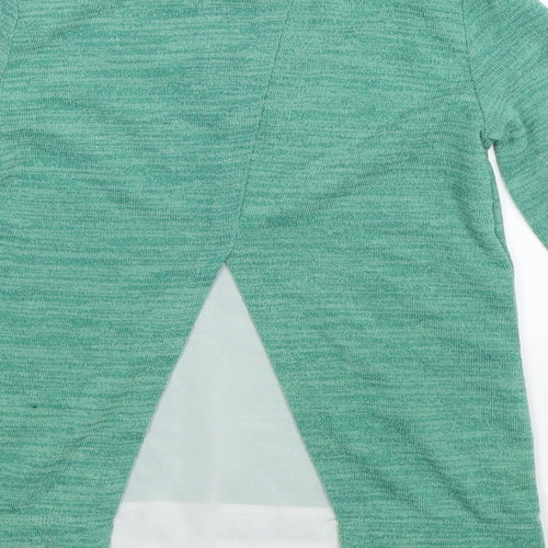 F&F Girls Green   Pullover Jumper Size 9-10 Years