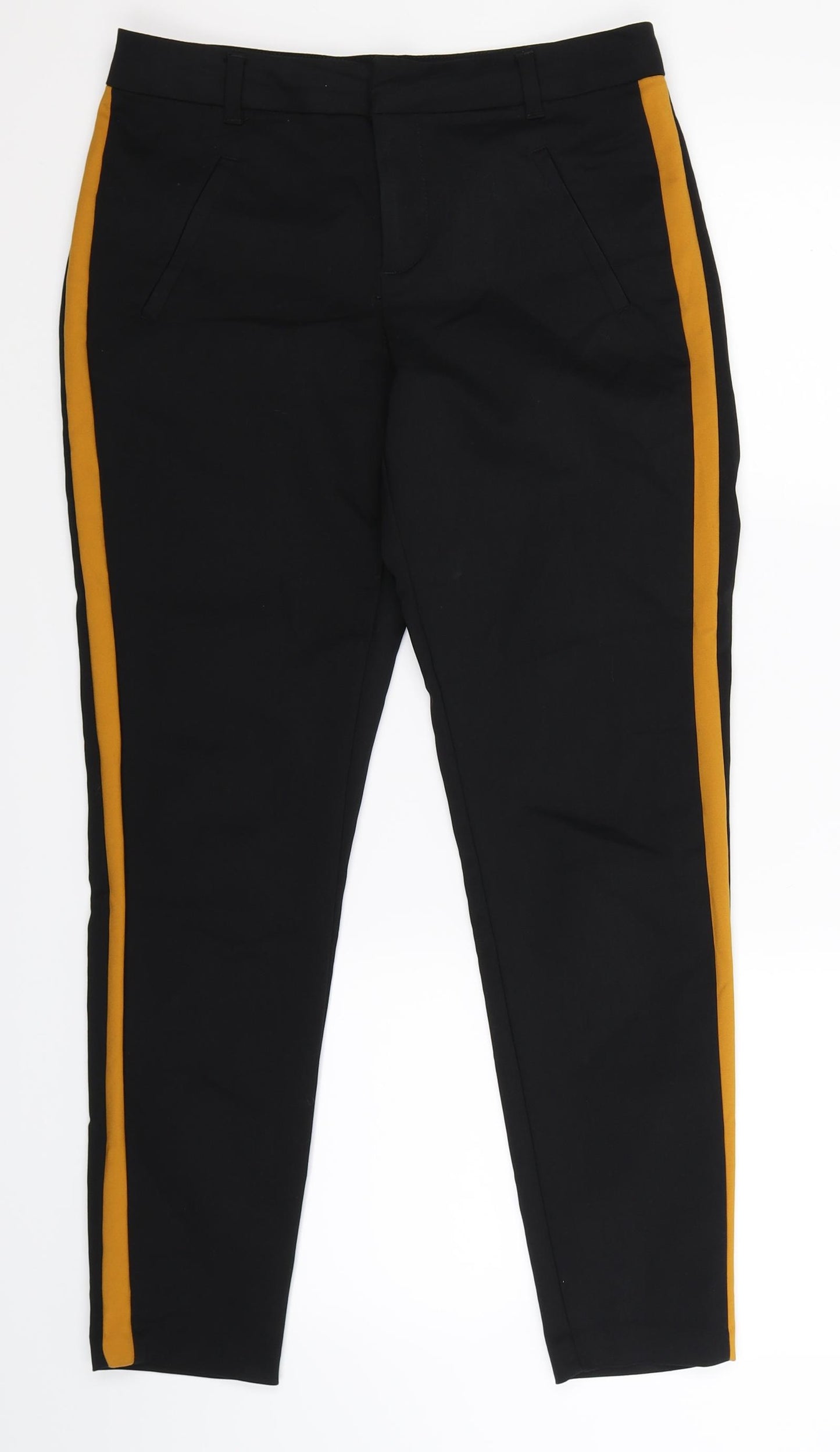 VERO MODA Womens Black Striped  Trousers  Size S L27 in