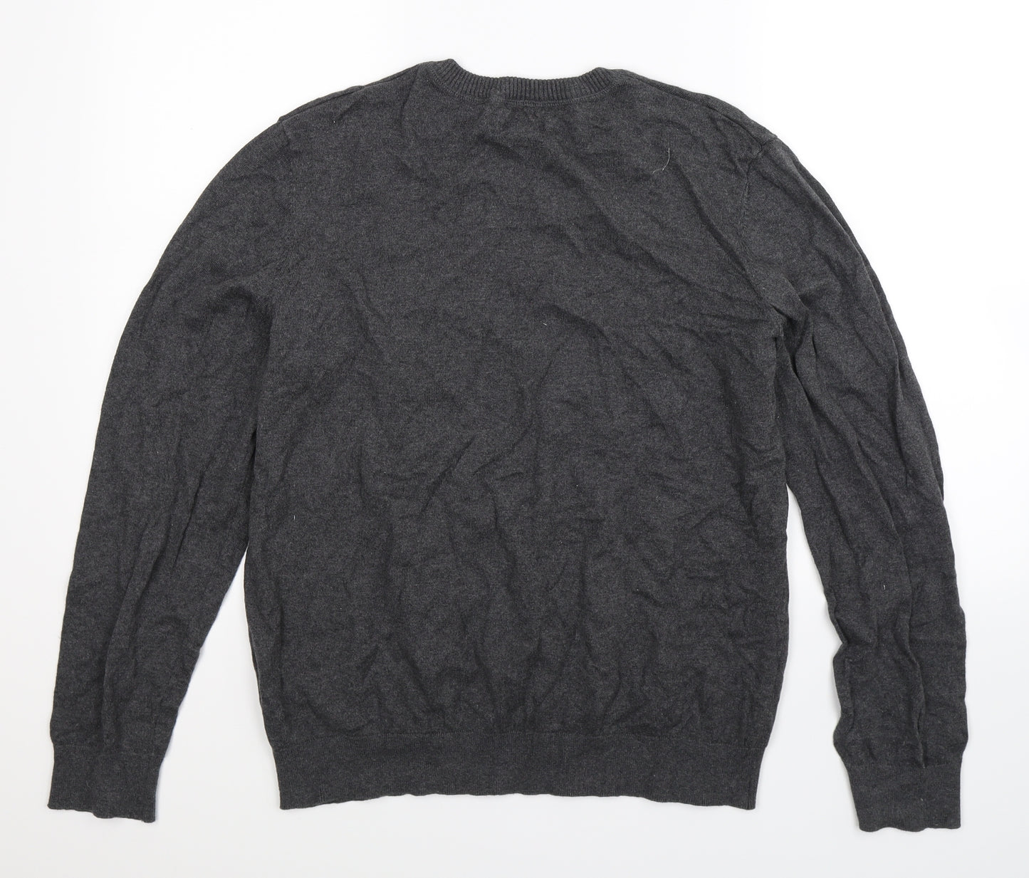 Sears Mens Grey  Knit Pullover Jumper Size L