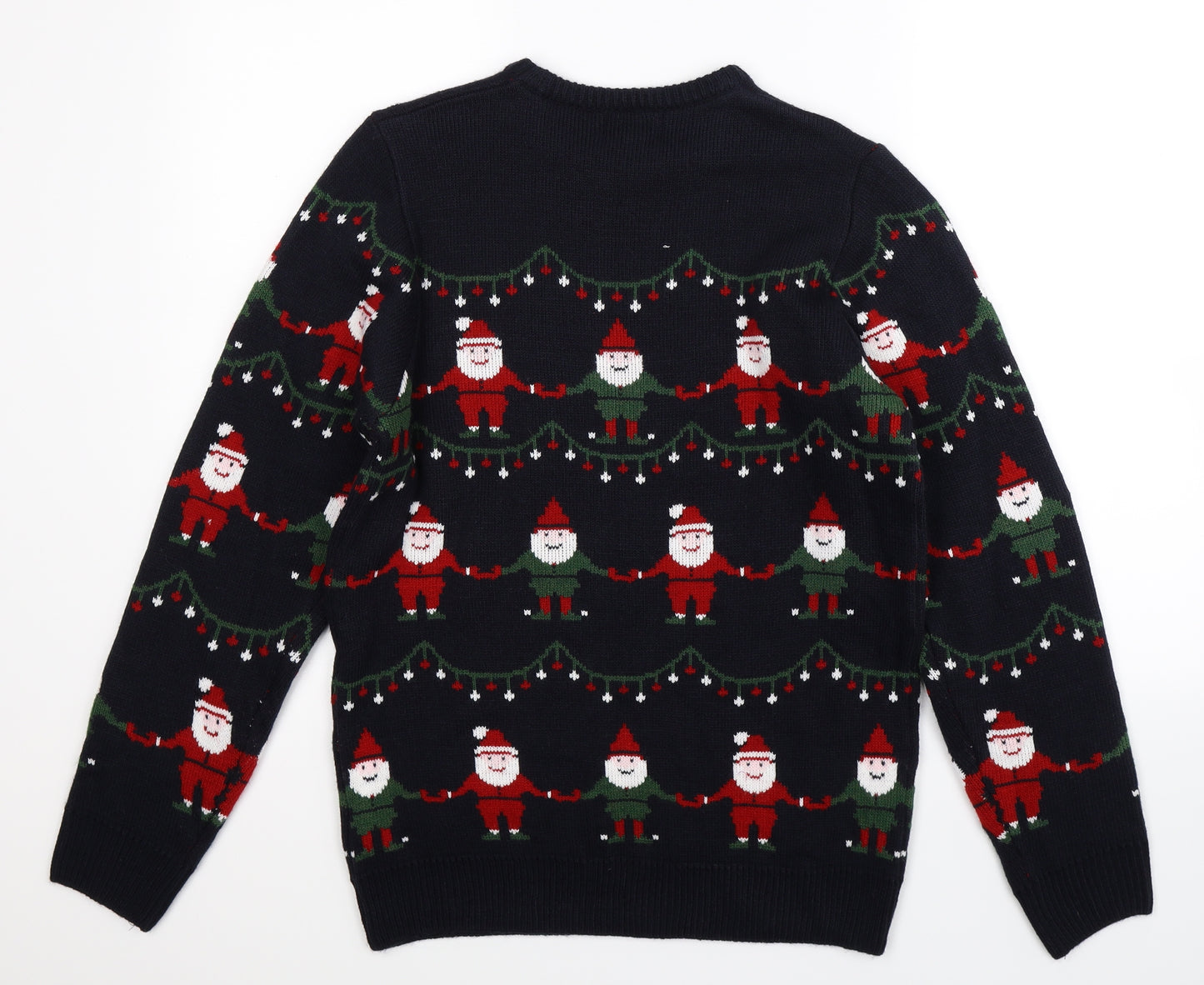 Marks and Spencer Mens Blue  Knit Pullover Jumper Size S  - Christmas