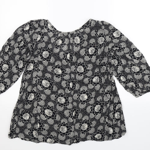 French Connection Womens Black Floral  Camisole Blouse Size 10