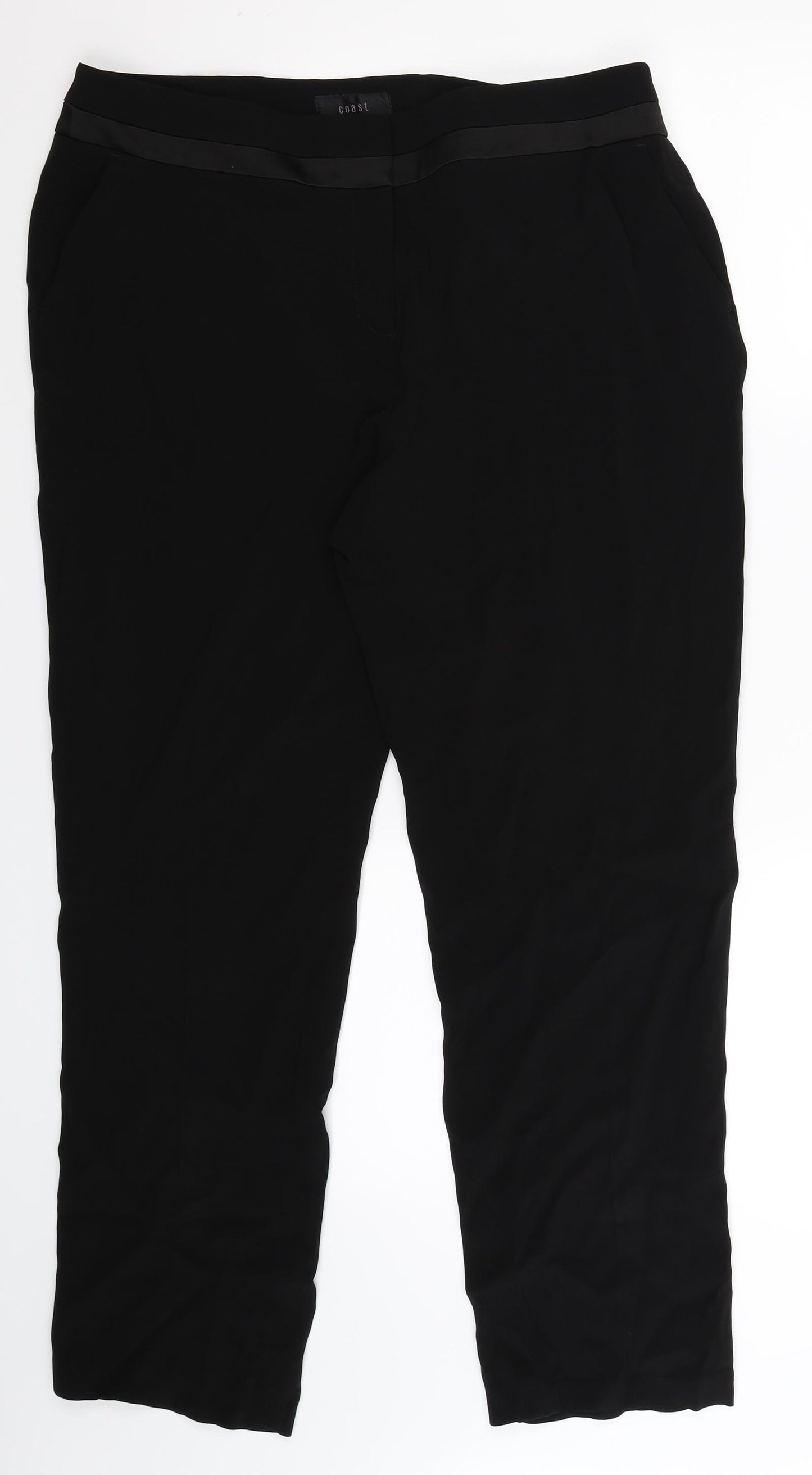 Coast Womens Black   Dress Pants Trousers Size 16 L28 in