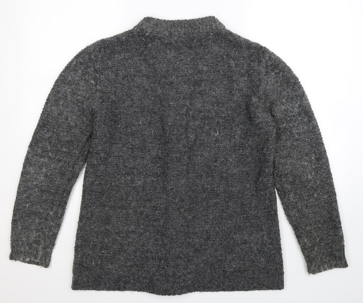 AKD A WEST Womens Grey  Knit Cardigan Jumper Size 14