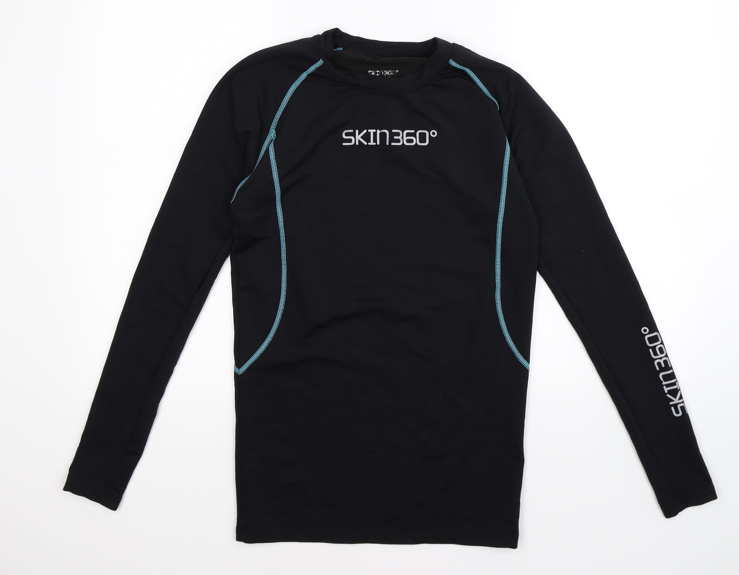 skin360 Mens Black   Jersey T-Shirt Size M  - base layer