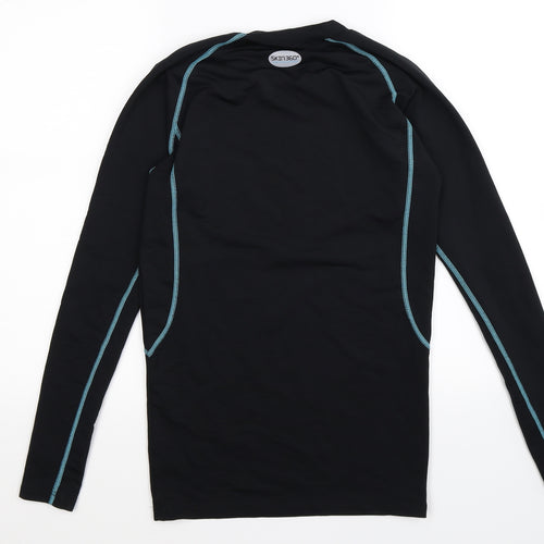 skin360 Mens Black   Jersey T-Shirt Size M  - base layer