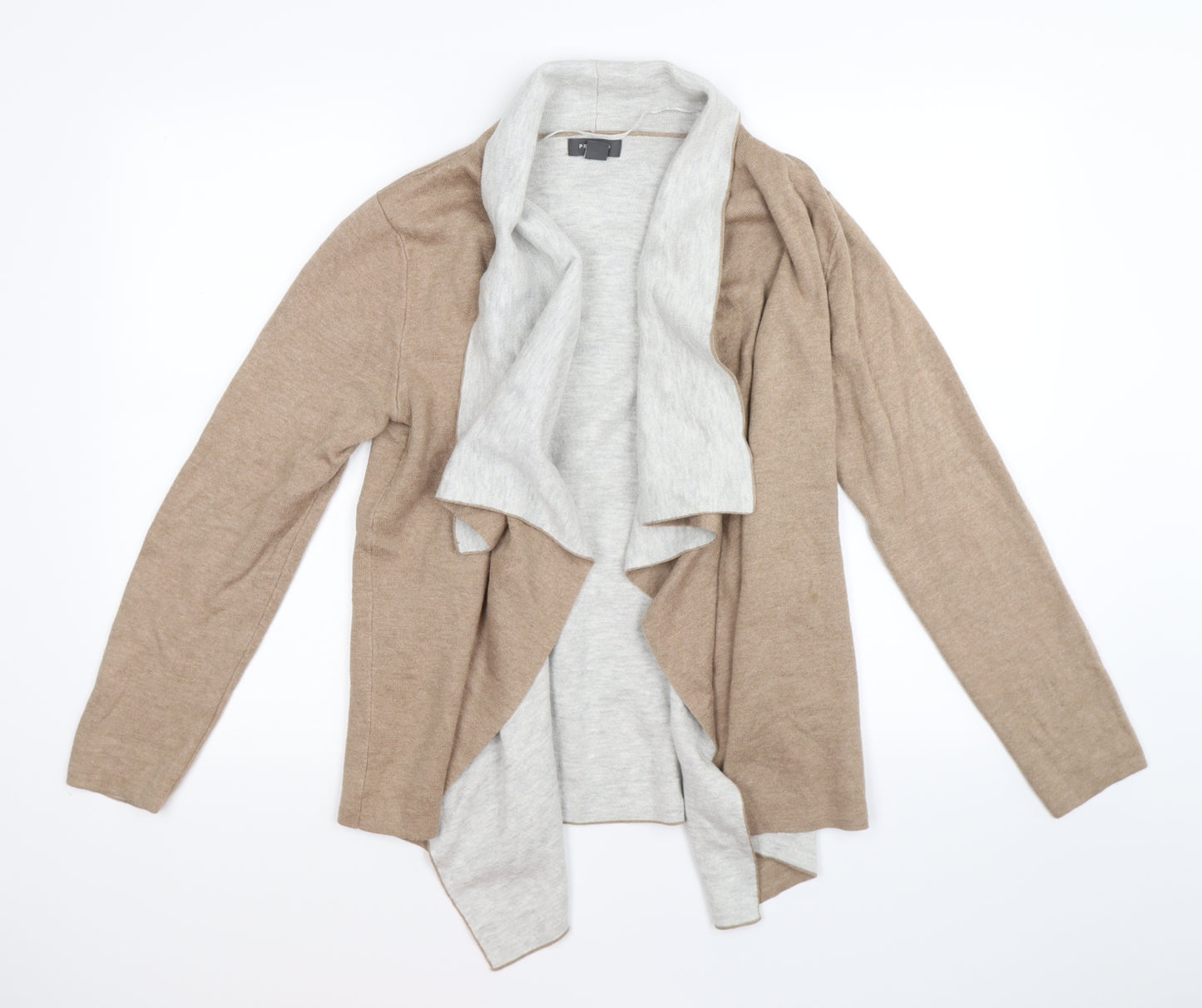Primark Womens Beige  Knit Cardigan Jumper Size M  - waterfall