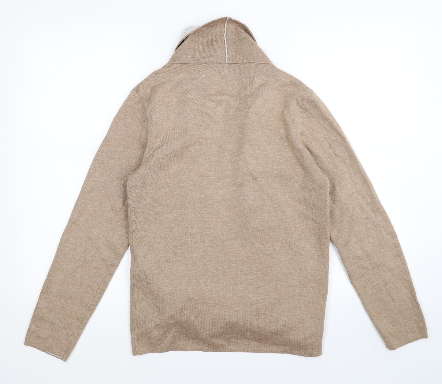 Primark Womens Beige  Knit Cardigan Jumper Size M  - waterfall