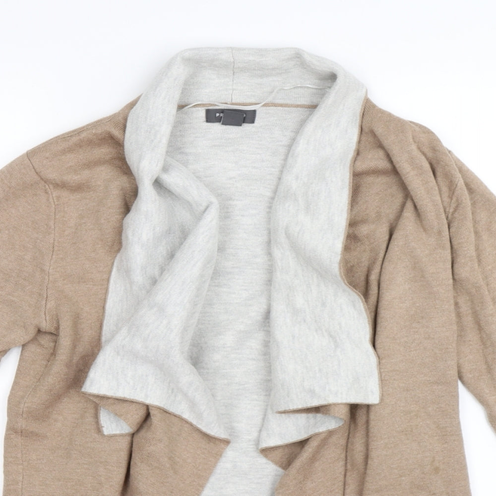 Primark Womens Beige  Knit Cardigan Jumper Size M  - waterfall
