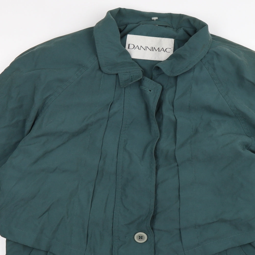 dannimac Womens Green   Rain Coat Coat Size S