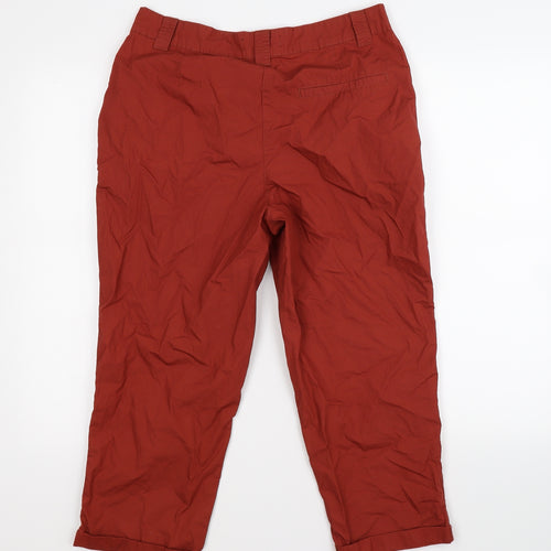 dorothy per Womens Brown   Cropped Trousers Size 10 L20 in