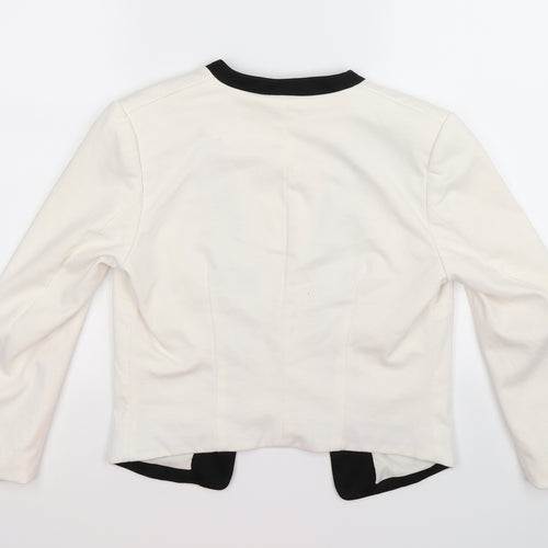 H&M Womens Ivory   Jacket Blazer Size 10  - open