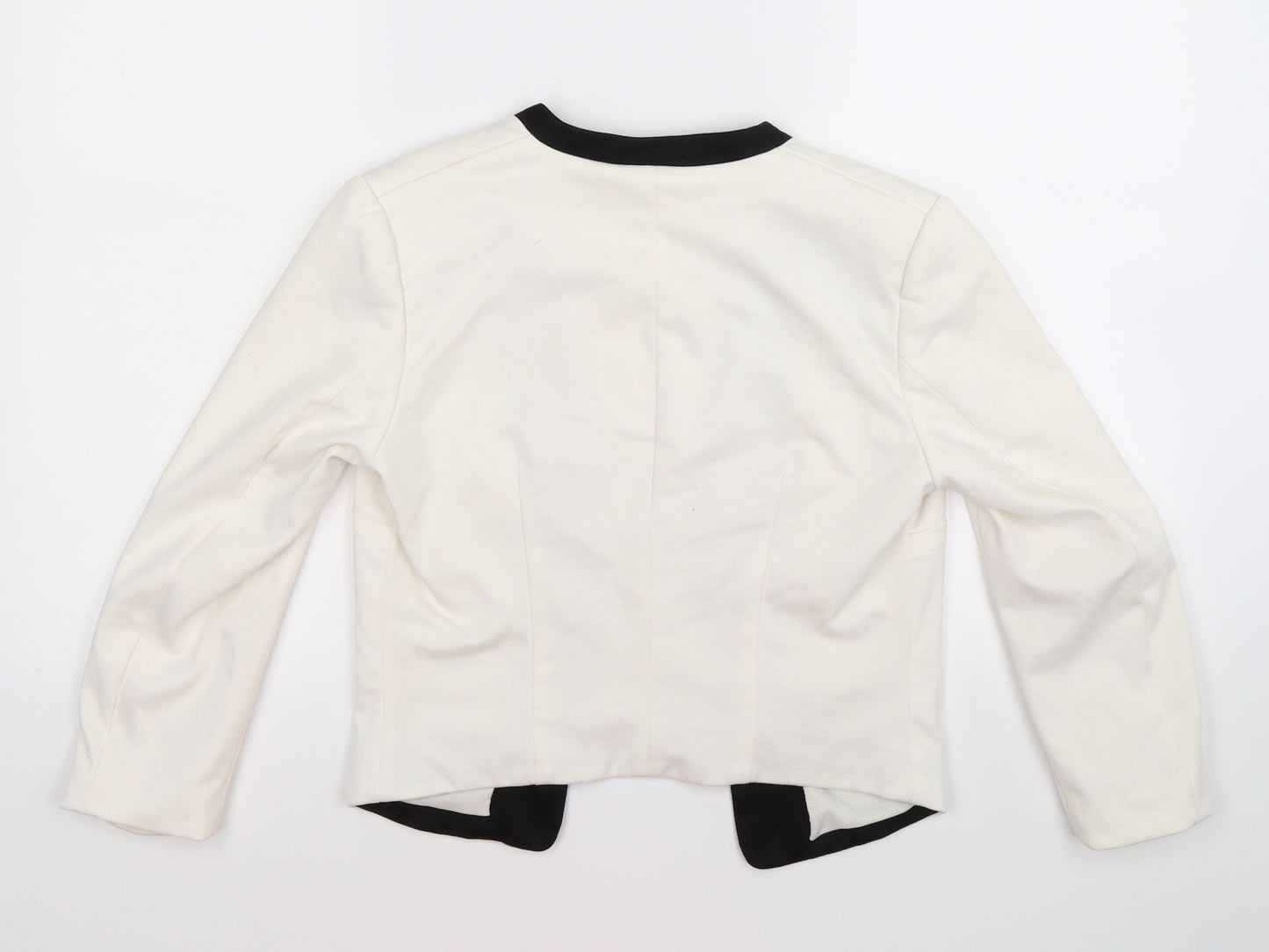 H&M Womens Ivory   Jacket Blazer Size 10  - open