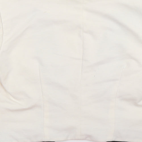 H&M Womens Ivory   Jacket Blazer Size 10  - open