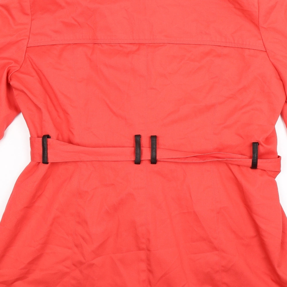 F&F Womens Orange   Pea Coat Coat Size 16