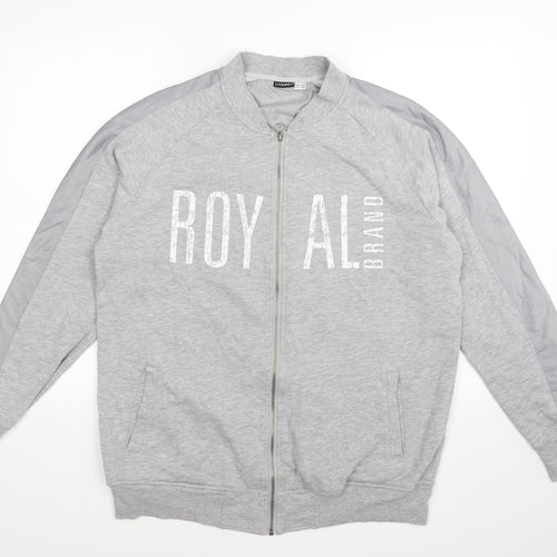 Livergy Mens Grey  Jersey Jacket  Size L  - royal