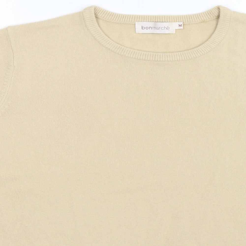 Bonmarché Womens Beige  Knit Pullover Jumper Size M