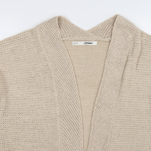 sfara Womens Beige  Knit Cardigan Jumper Size M