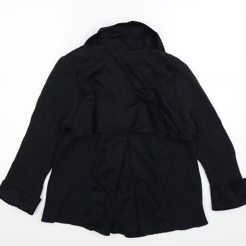 Marks and Spencer Womens Blue Striped Knit Jacket  Size 14
