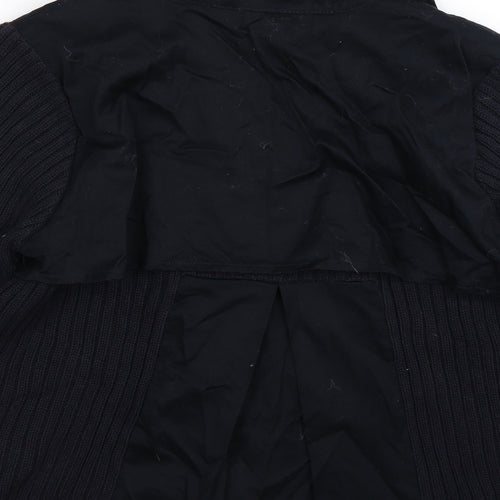 Marks and Spencer Womens Blue Striped Knit Jacket  Size 14