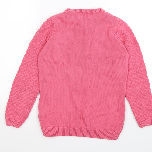 isle Womens Pink  Knit Pullover Jumper Size S