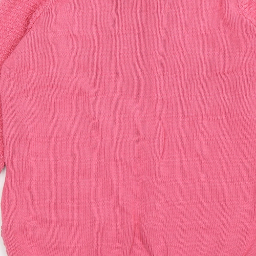 isle Womens Pink  Knit Pullover Jumper Size S