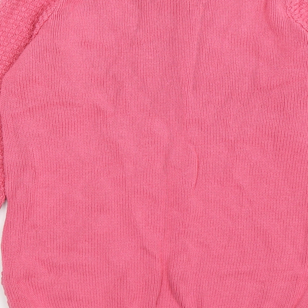 isle Womens Pink  Knit Pullover Jumper Size S