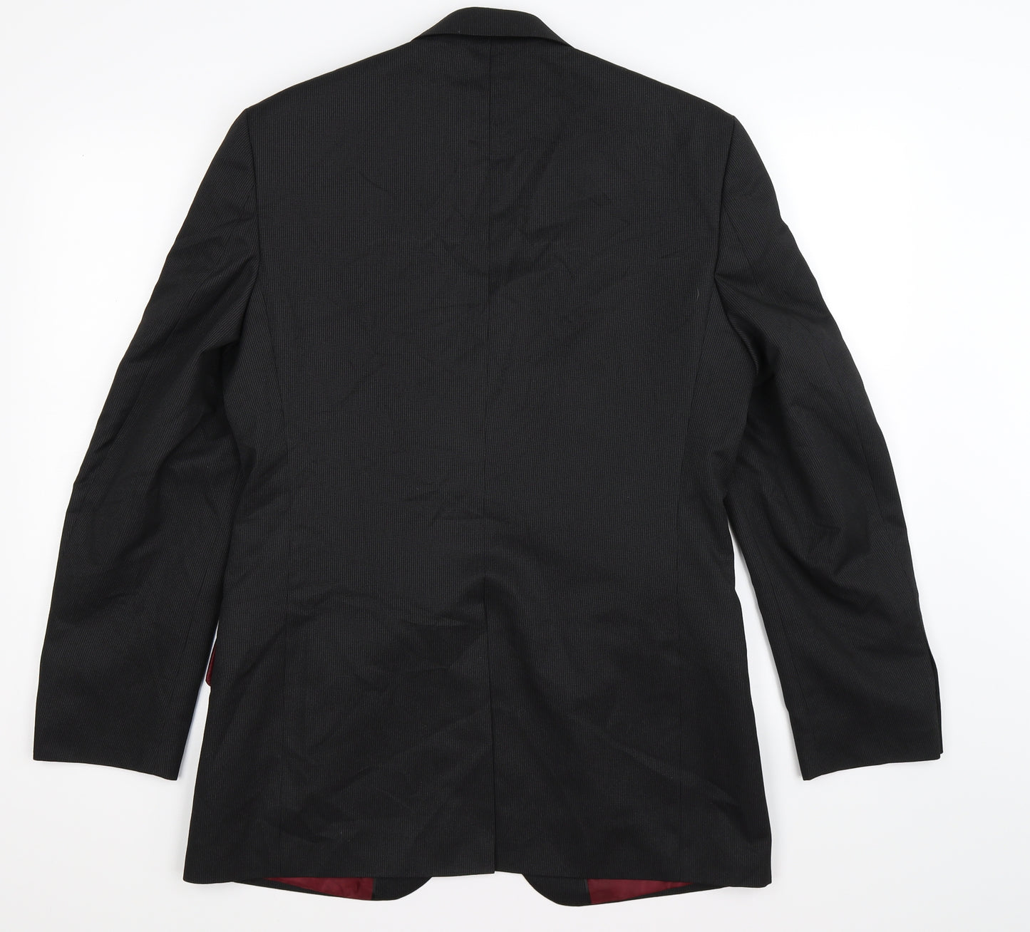 F&F Mens Black Striped  Jacket Suit Jacket Size 38