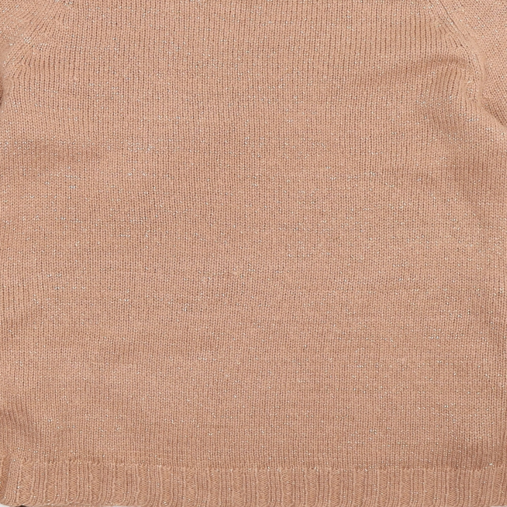 George Womens Pink  Knit Pullover Jumper Size 14  - TIE SIDES