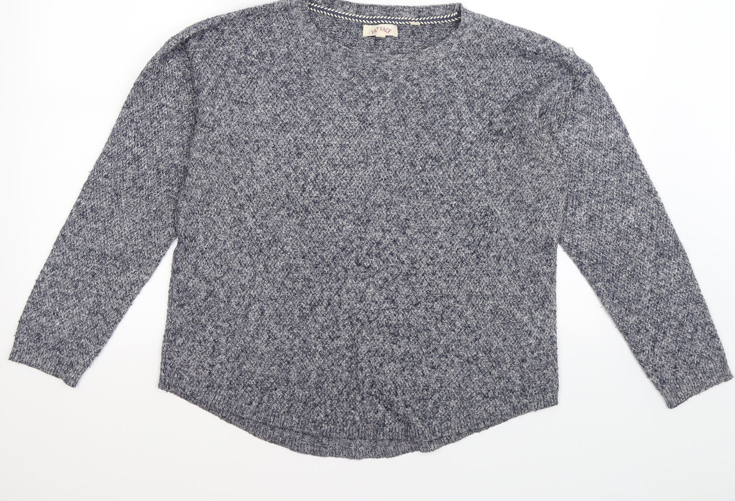 Fat Face Womens Blue  Knit Pullover Jumper Size 12
