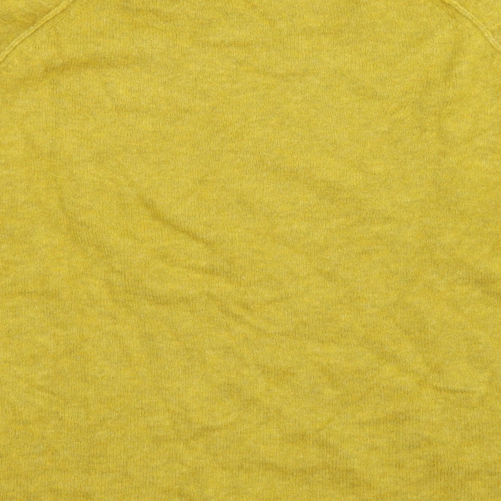 NICOLE FARHI Womens Yellow  Knit Pullover Jumper Size 14