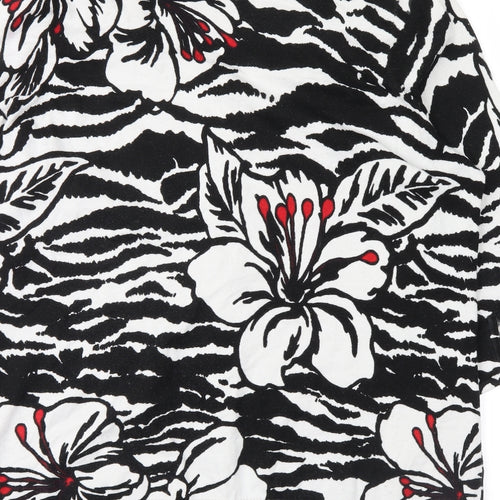 sarah spencers Womens Black Floral  Cardigan Jumper Size 22